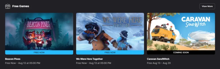 Beacon Pines and We Were Here Together Are Free on Epic Games Store
