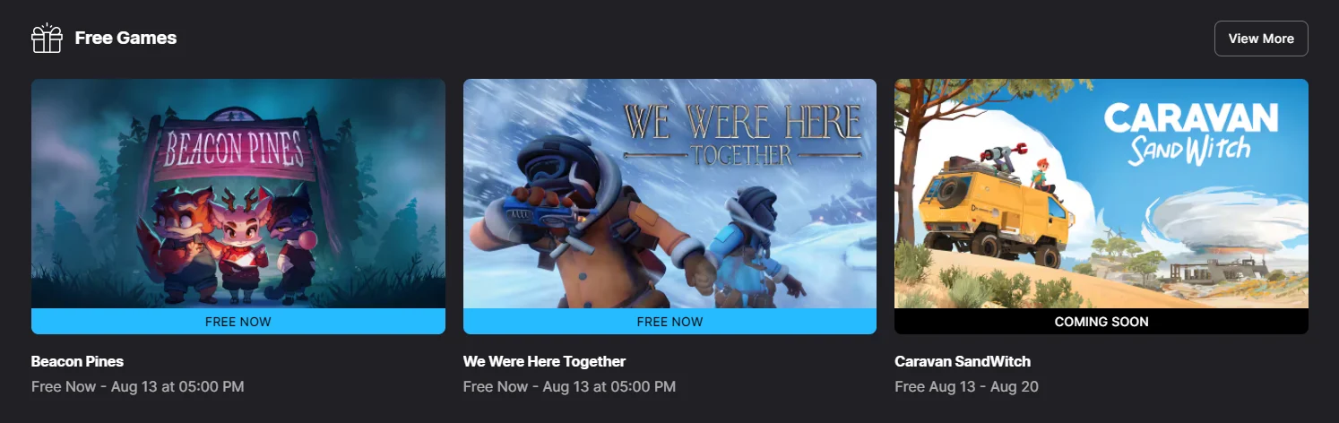Beacon Pines and We Were Here Together Are Free on Epic Games Store