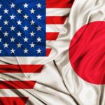 japan and usa flags