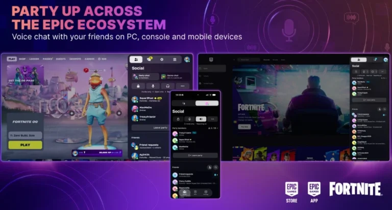Epic Games Adds Cross-Platform Voice Chat and Party Groups
